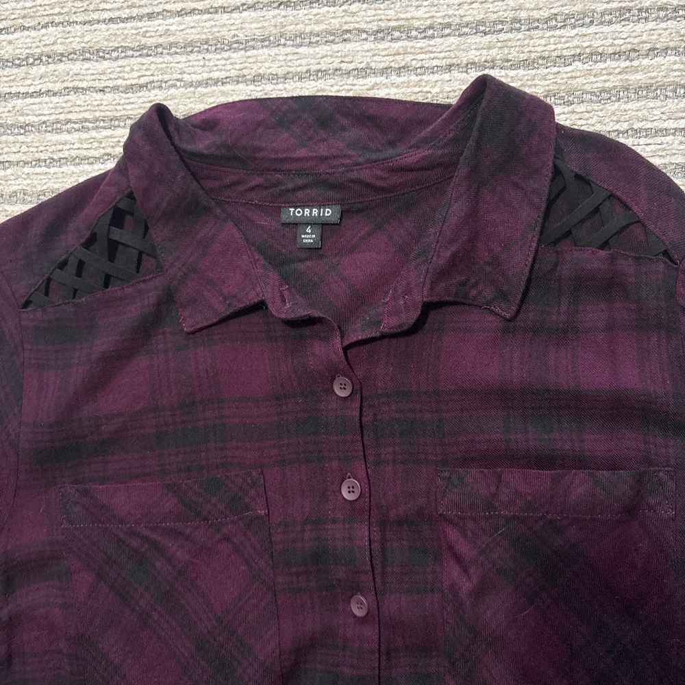 Plaid button down - Picture 2 of 2